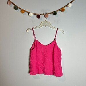 🔆 WAYF pink cropped strappy tank top